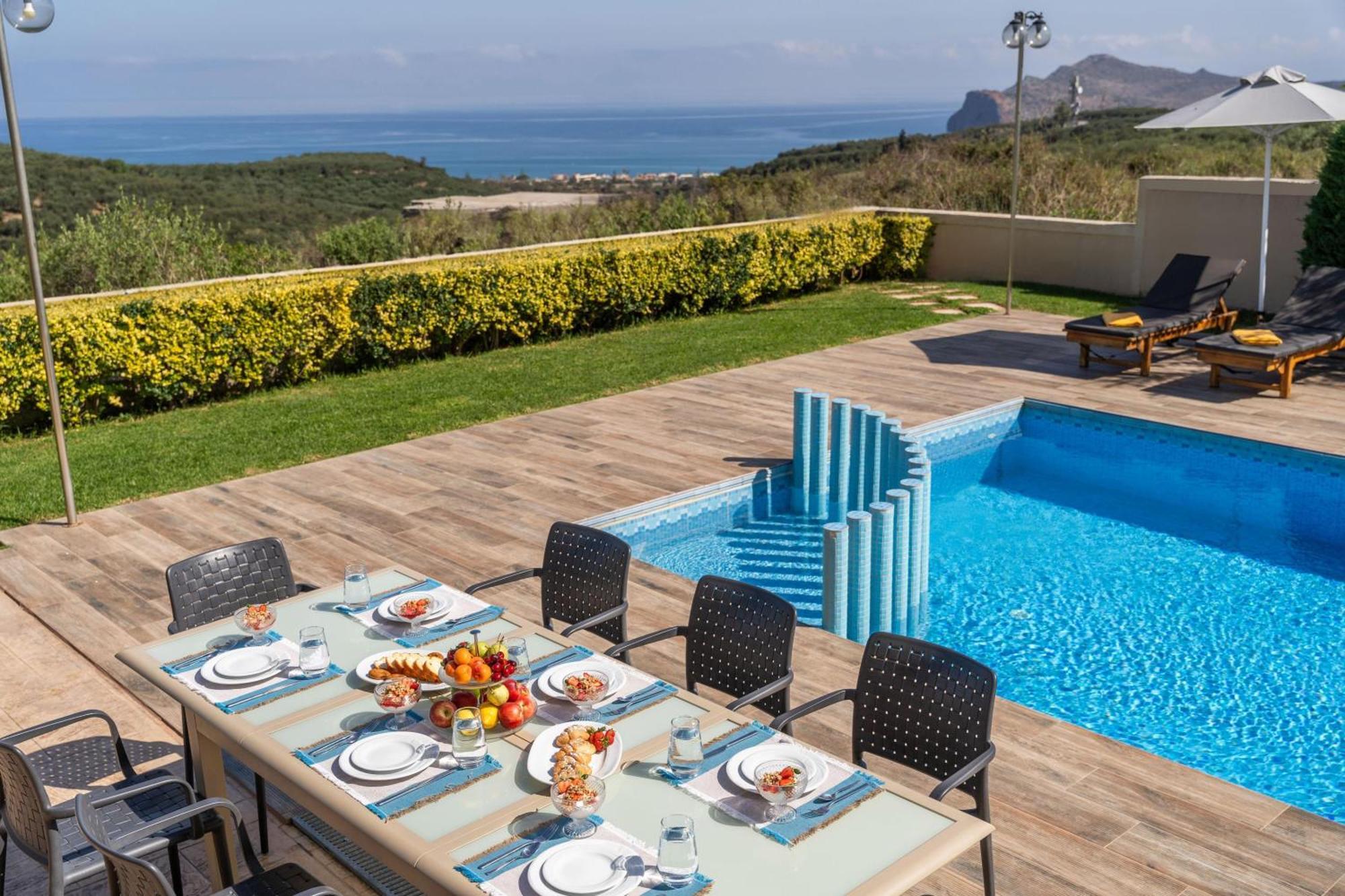 Villa Ariella With Sea View Agia Marina Extérieur photo