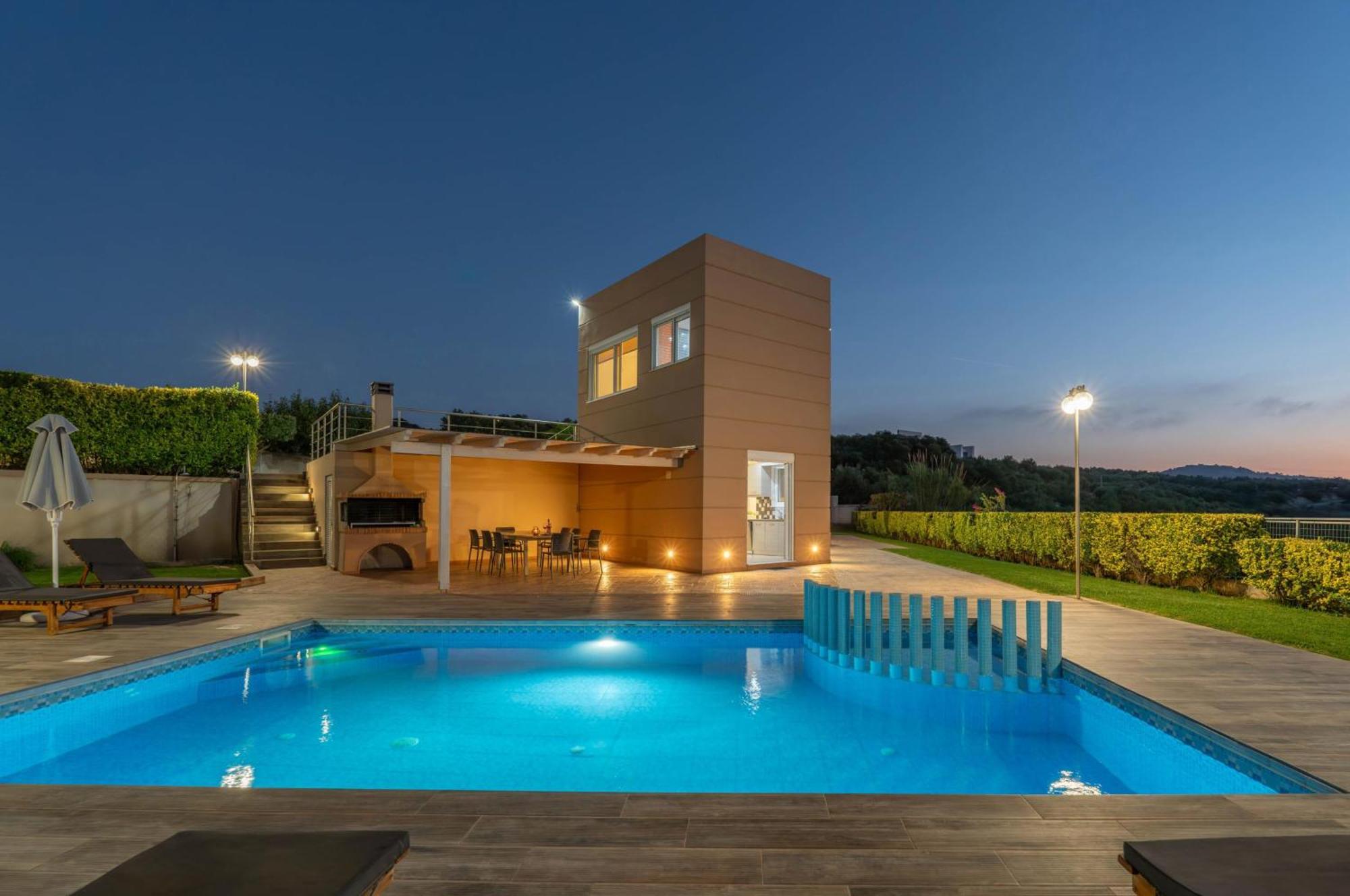 Villa Ariella With Sea View Agia Marina Extérieur photo